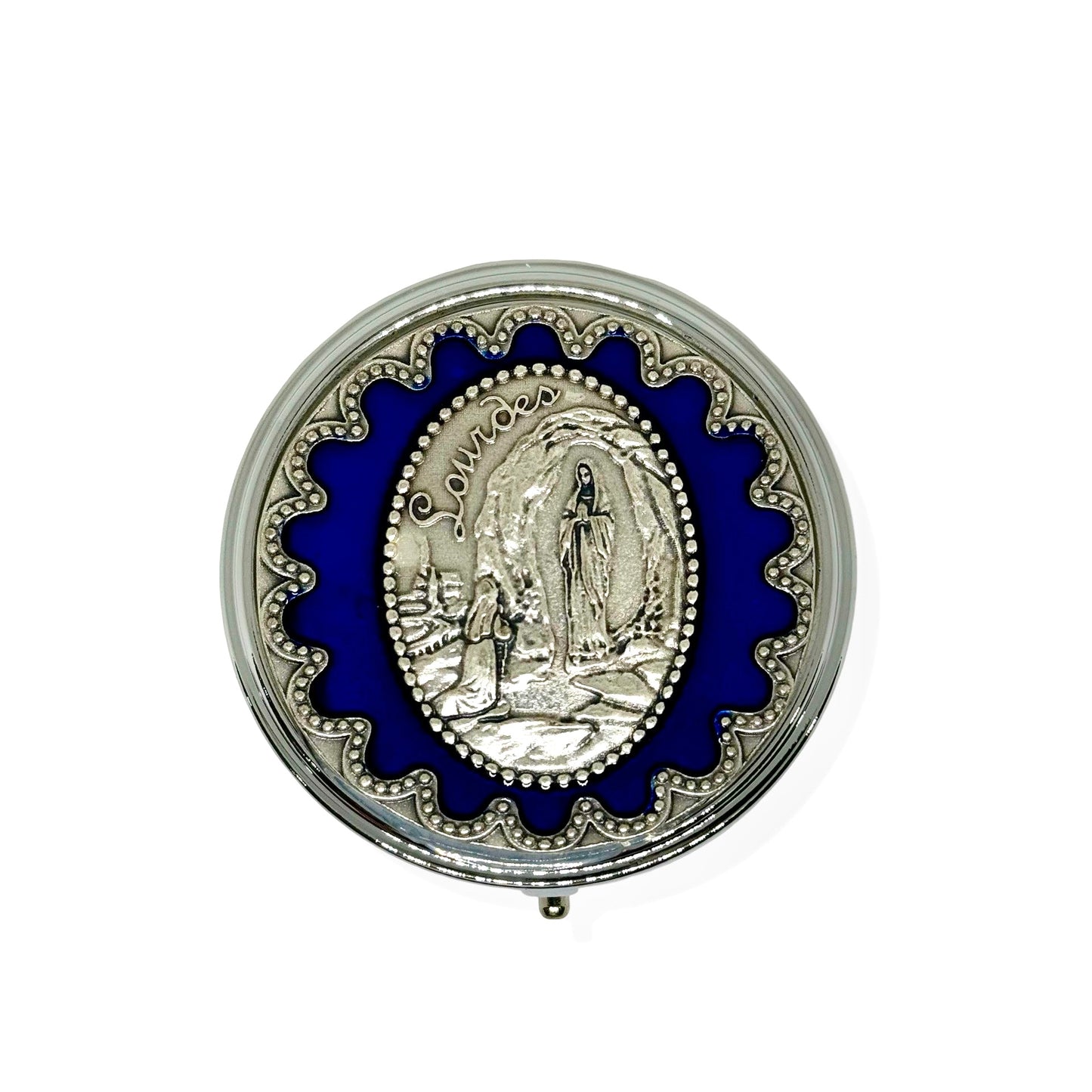 Silver and Blue Lourdes Case