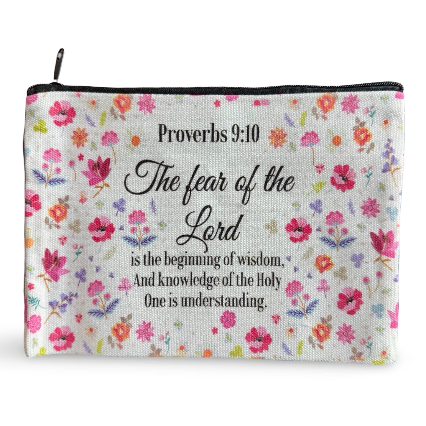 Colorful Bible Verse Zipper Pouches of Assorted Designs