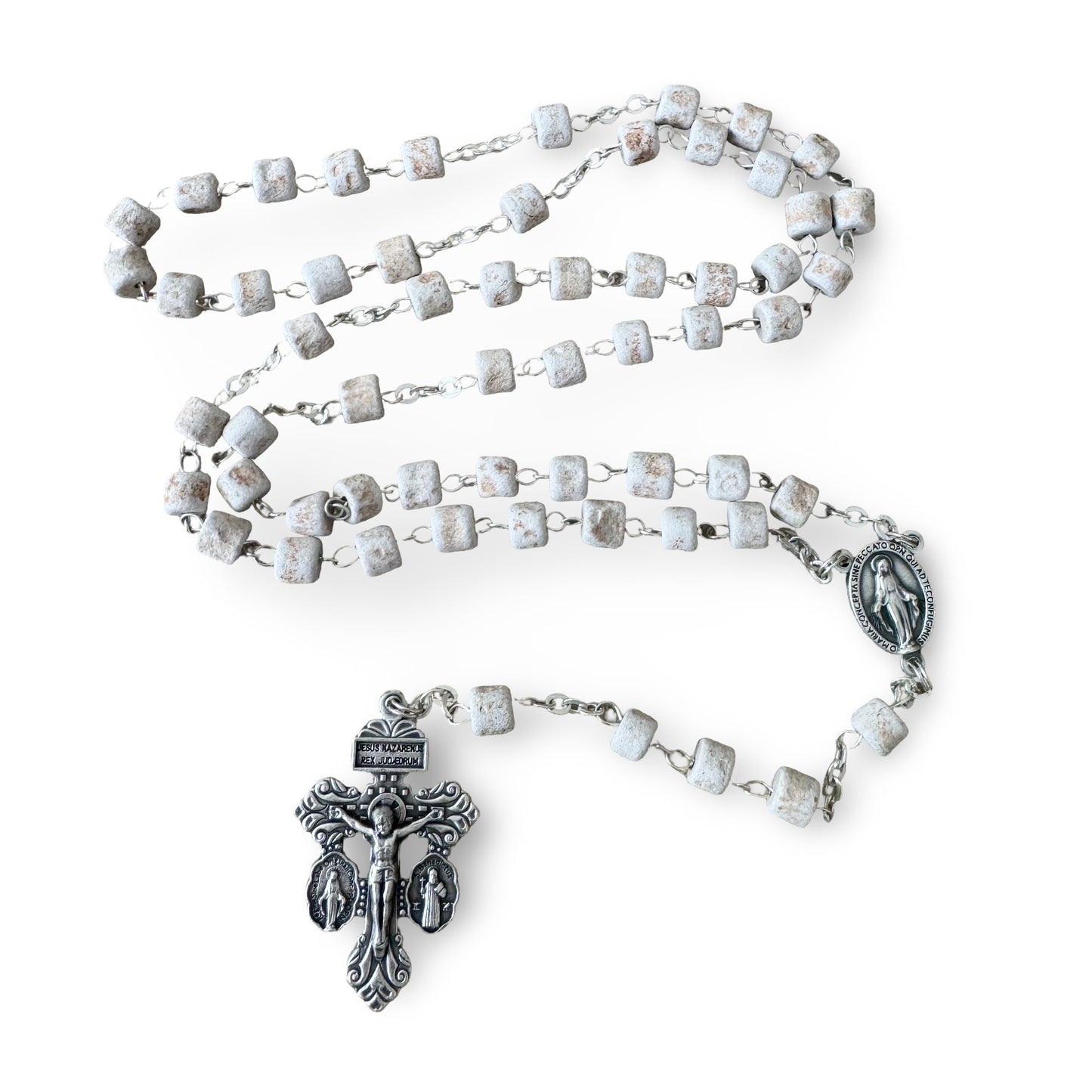 Apparition Hill Stone Rosary with Pardon Crucifix