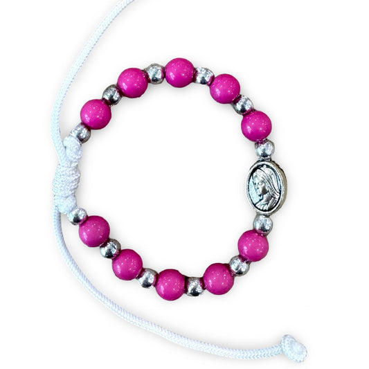Colorful Queen of Peace Cord Bracelet