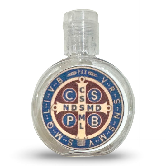 Round Plastic Holy Water Bottles of Assorted Designs