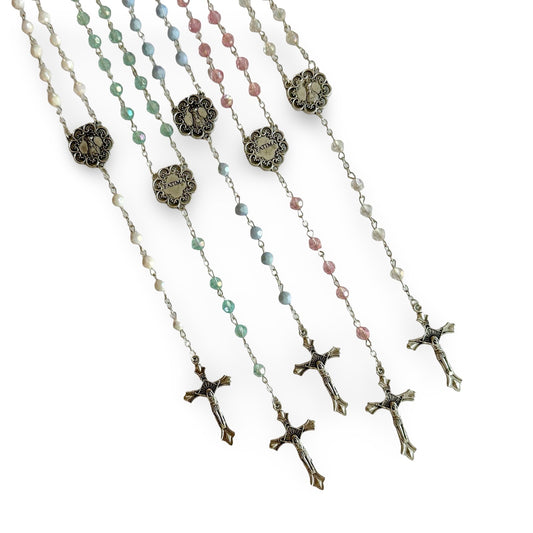 Embellished Our Lady of Fatima Rosary of Assorted Colors