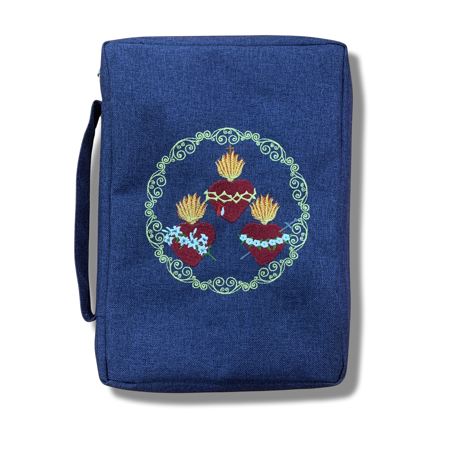 Embroidered Three Hearts Bible Cover by SCTJM