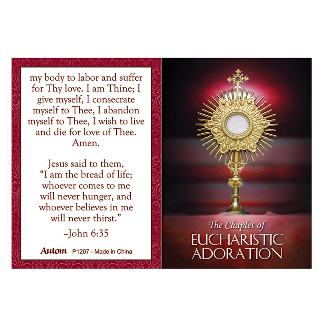 Eucharistic Adoration Chaplet