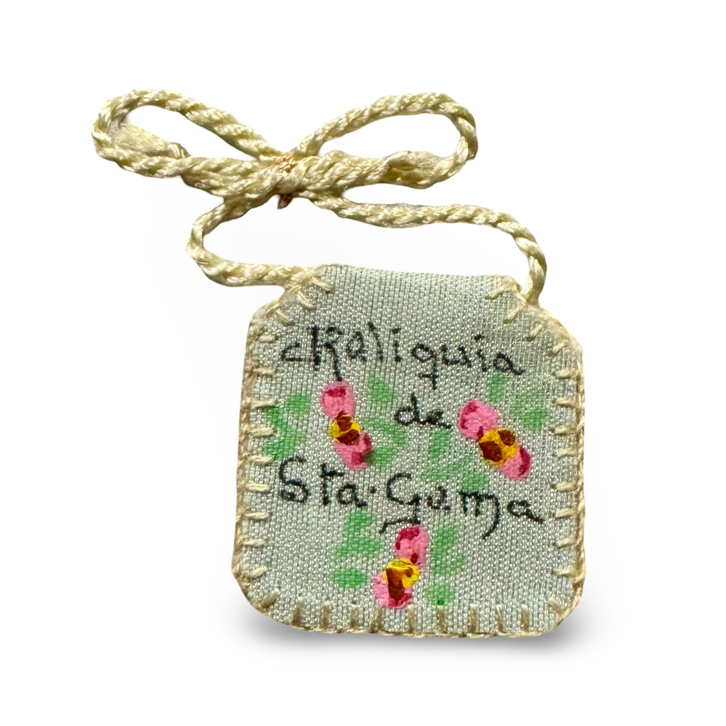St. Gemma Galgani Relic in Cloth Pouch with Holy Card