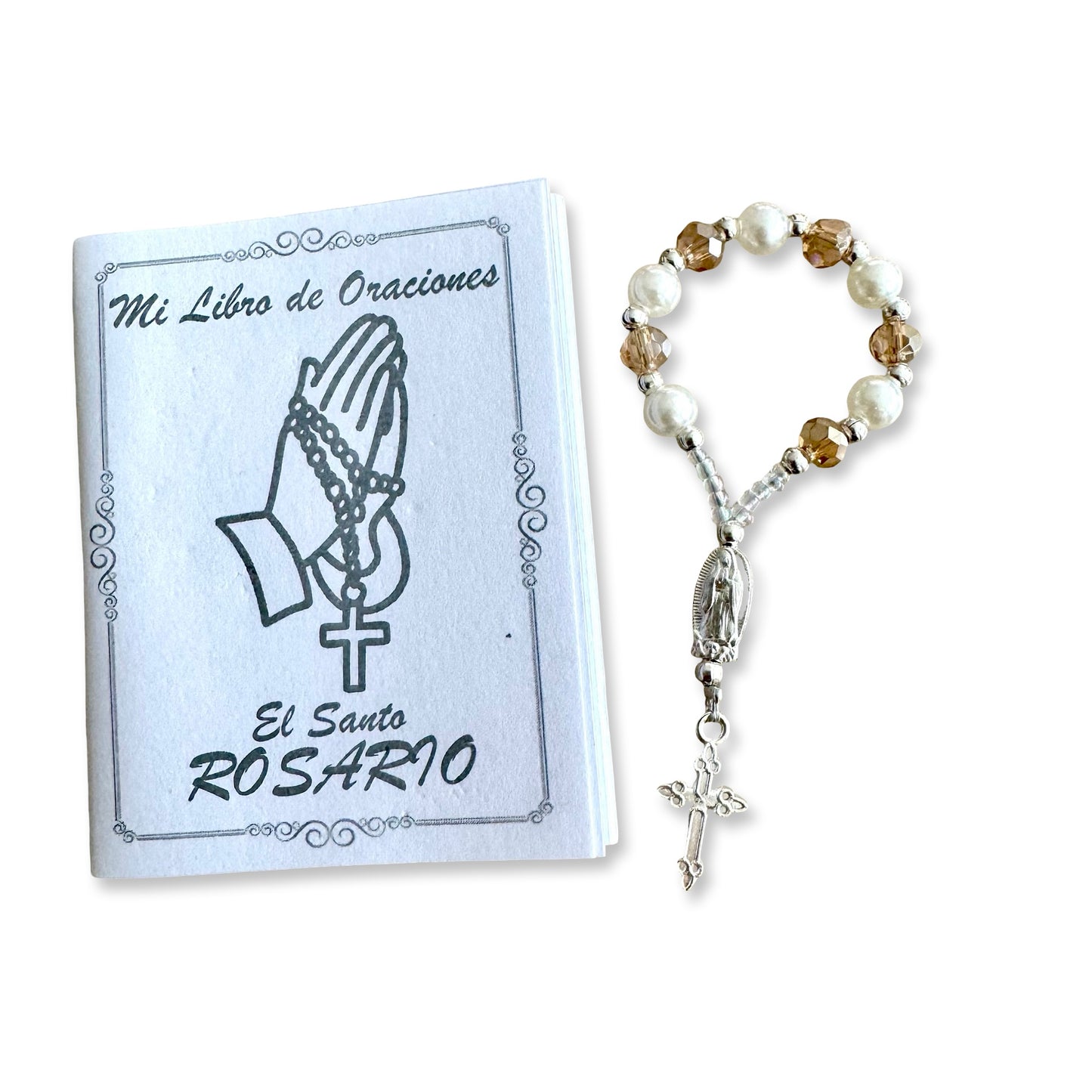 Small Guadalupe Decade Rosary with Prayer Book
