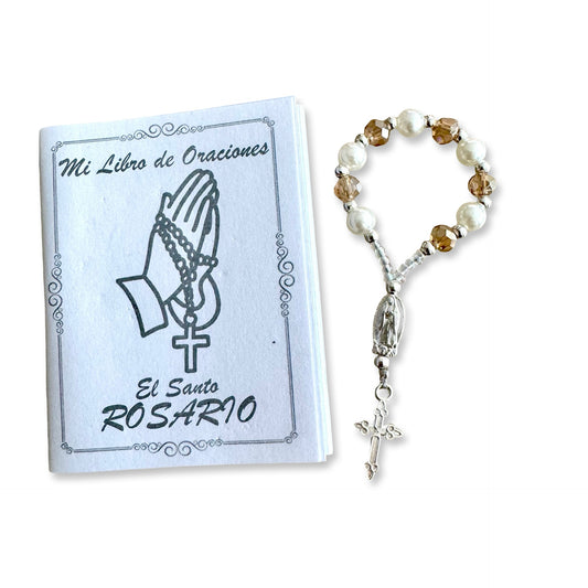 Small Guadalupe Decade Rosary with Prayer Book