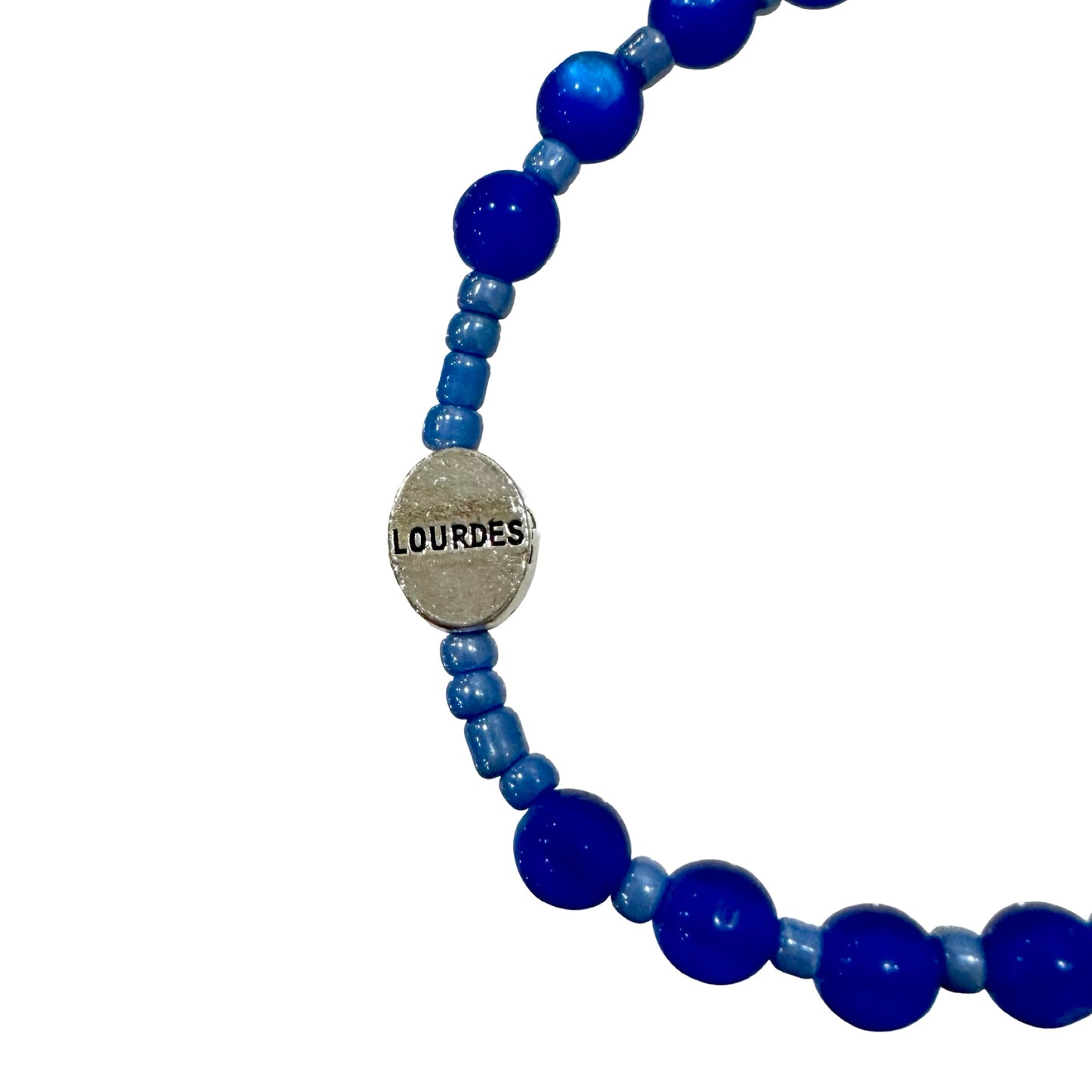Our Lady of Lourdes Cross Bracelet in Multiple Colors