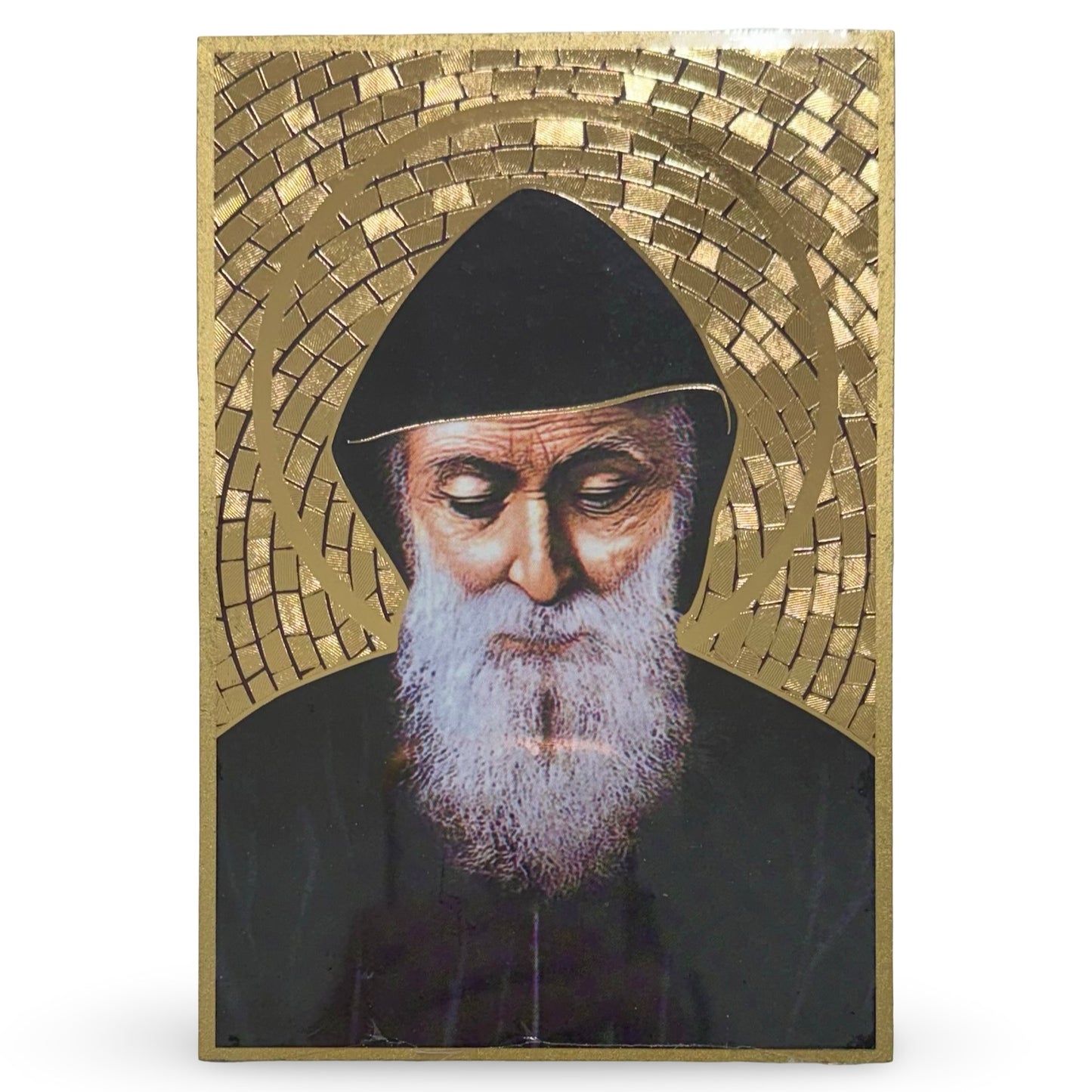 Gold St. Charbel Mosaic Image