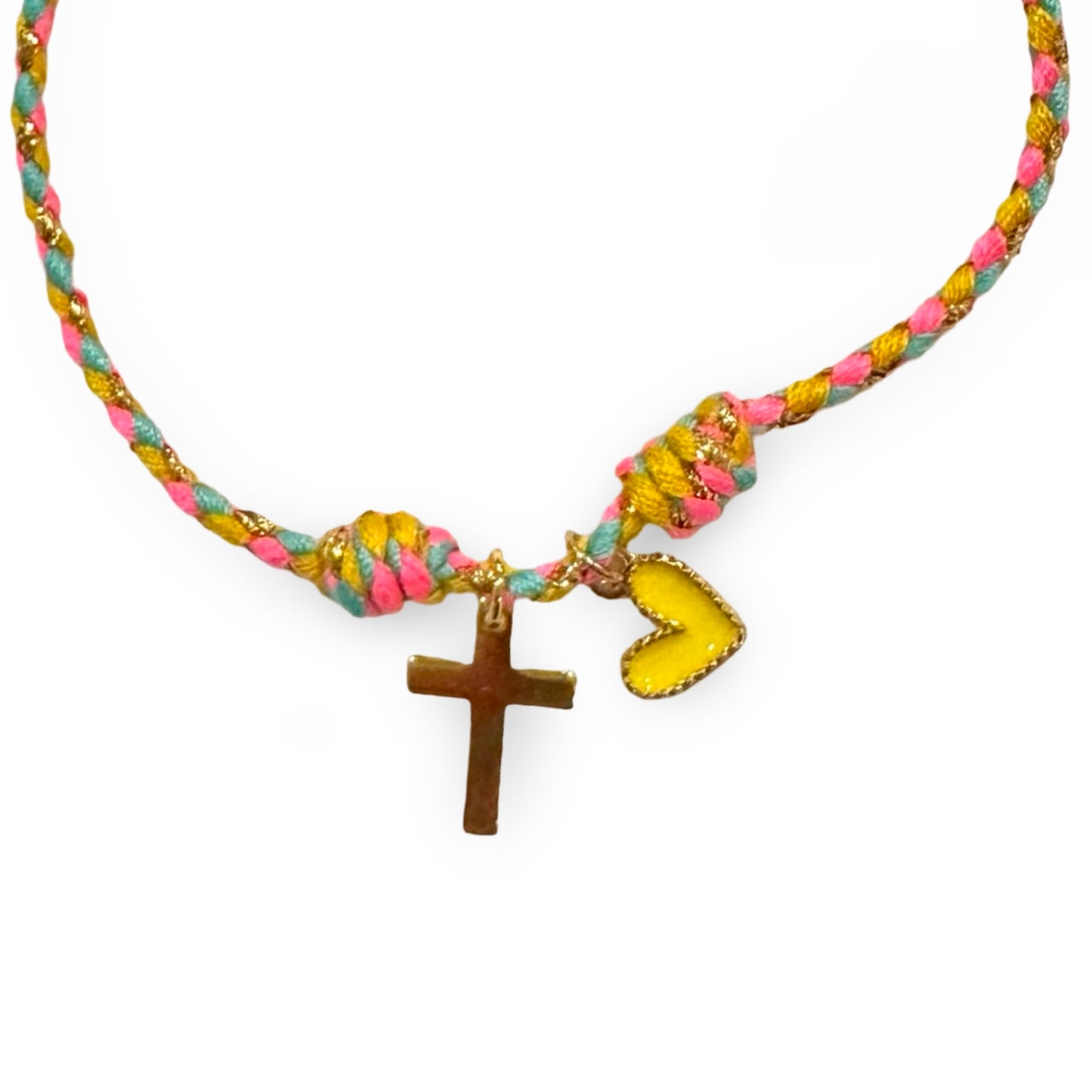 Colorful Braided Cord Adjustable Bracelet