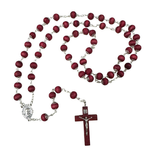 Rose Ornate Padre Pio Chain Rosary