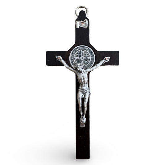 Dark Wood St. Benedict Crucifix
