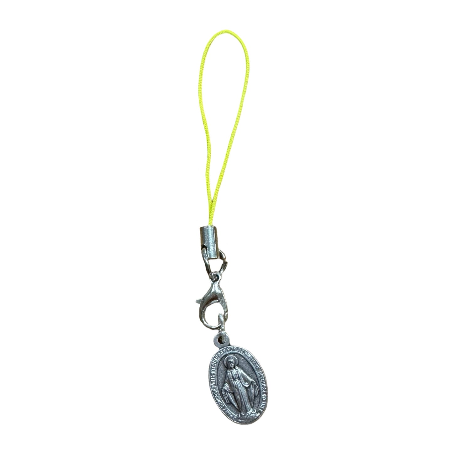 Miraculous Medal with Tiny Lanyard of Assorted Colors