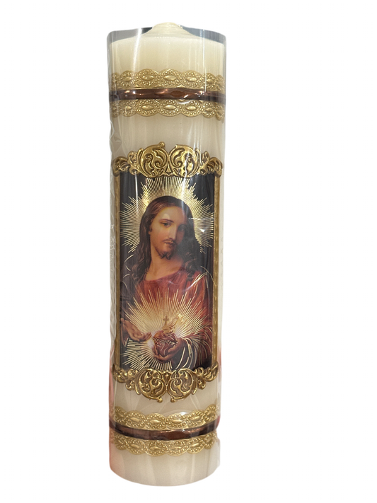 Sacred Heart Candle- Large