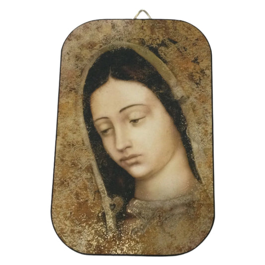 Our Lady of Guadalupe Gold Hanging Image