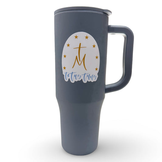 Large Tumbler Cup with Marian Sticker