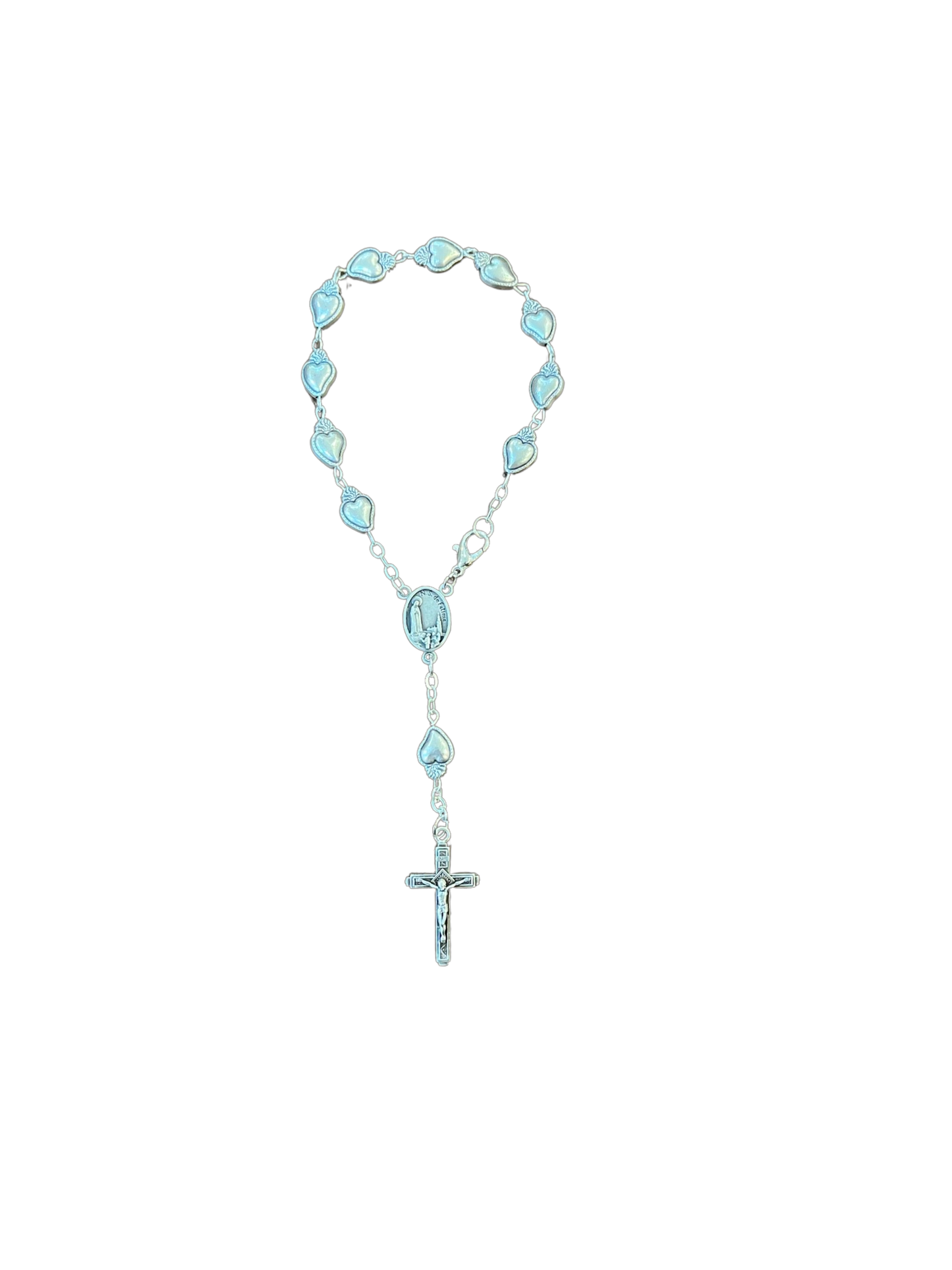Fatima Decade Rosary with Heart Beads