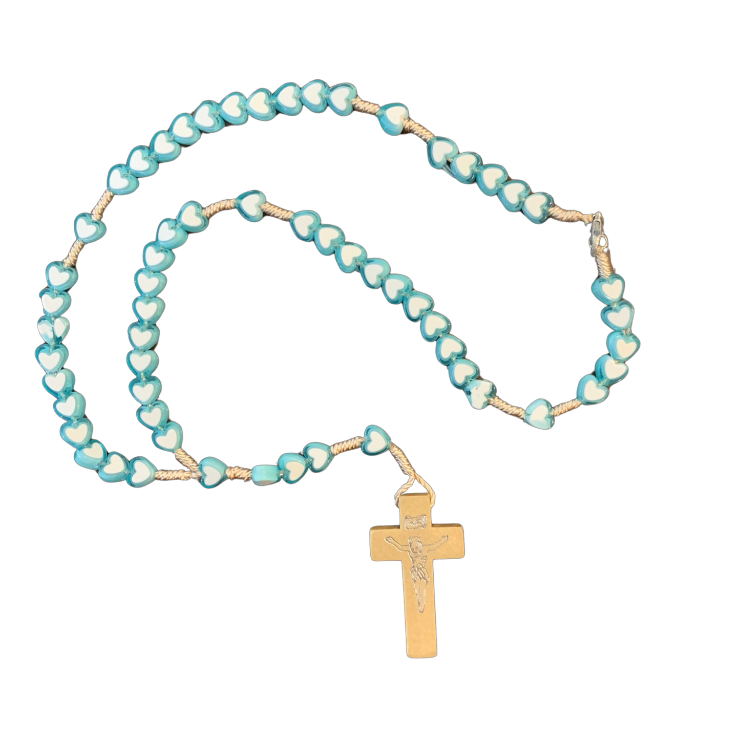 Fatima Heart Children's Rosary Necklace