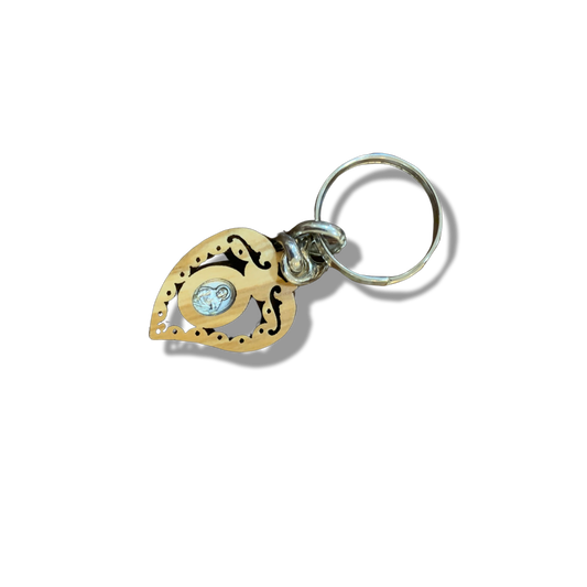 Fatima and Sacred Heart Keychain