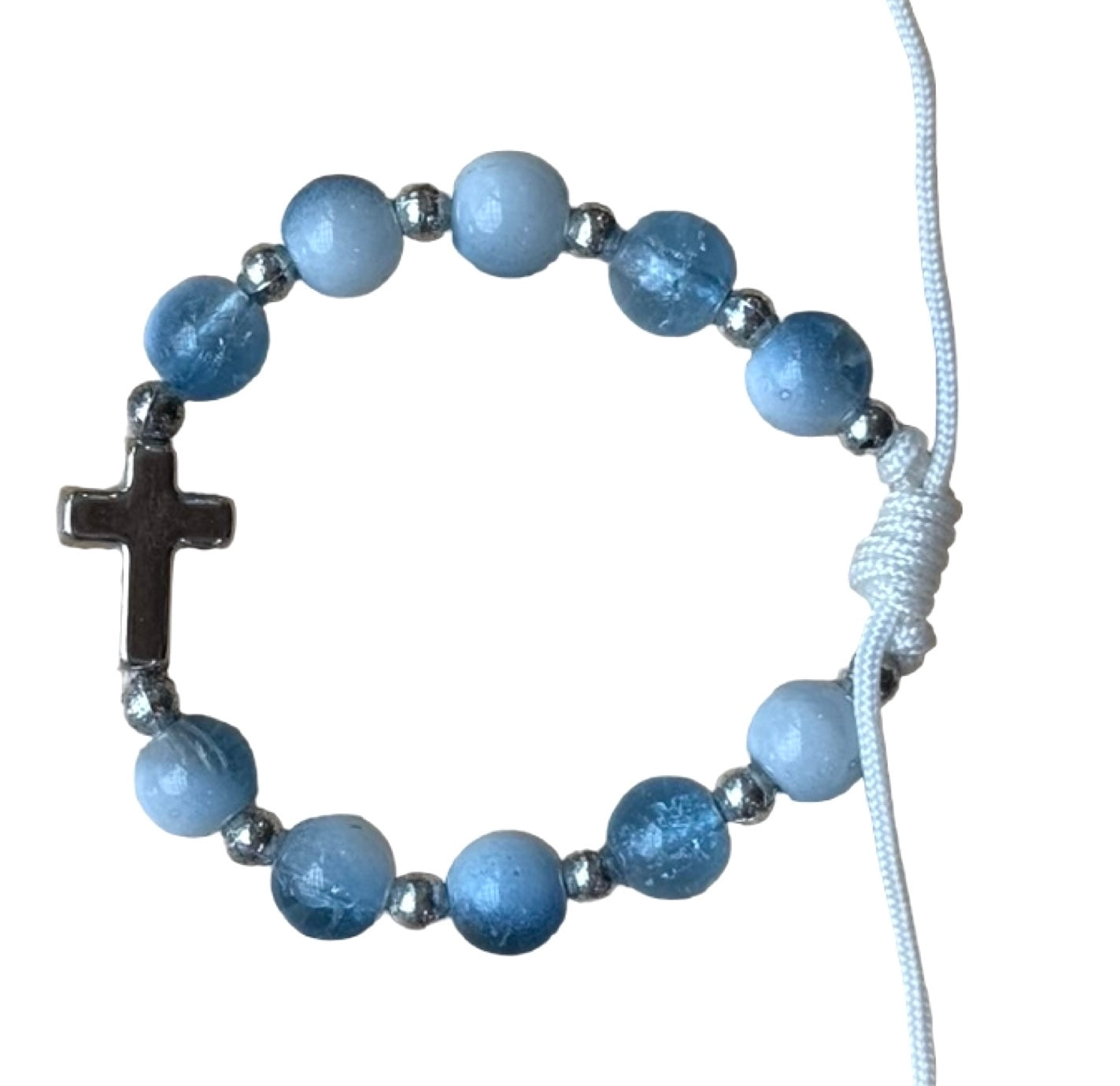 Cross Marble Decade Bracelet