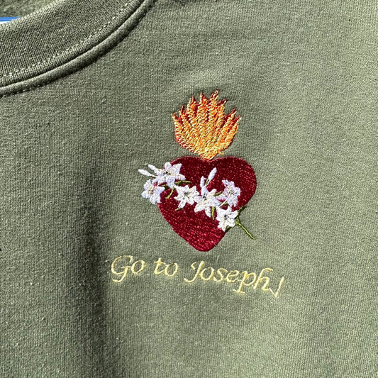 "Go to Joseph" Embroidered Sweater by SCTJM