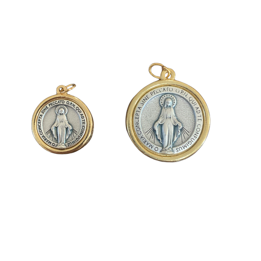 Gold and Silver Miraculous Medal