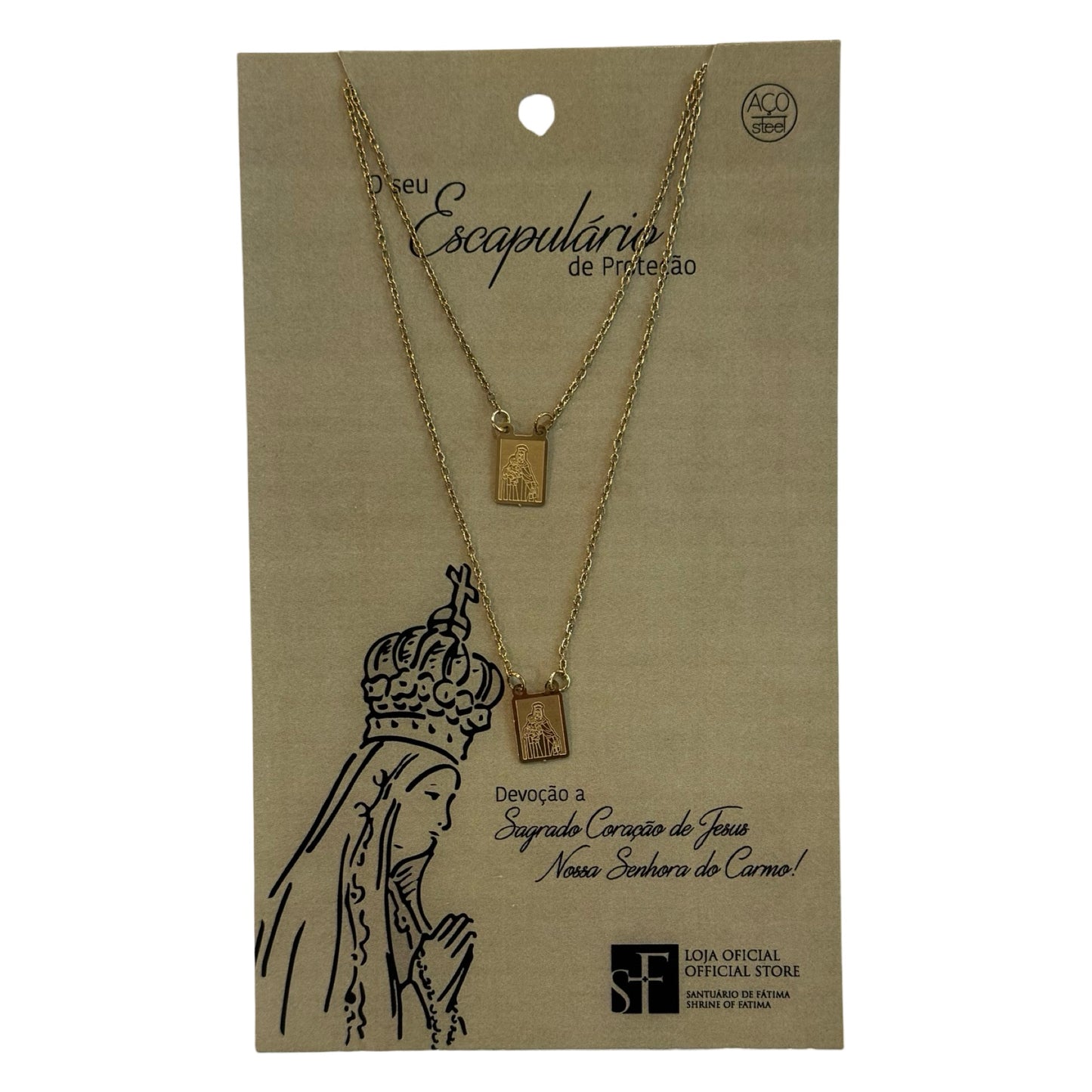 Gold Chain Scapular Necklace