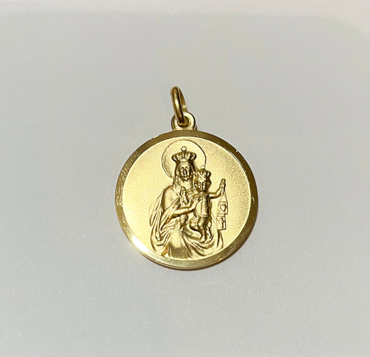 Gold Plated Scapular Medal