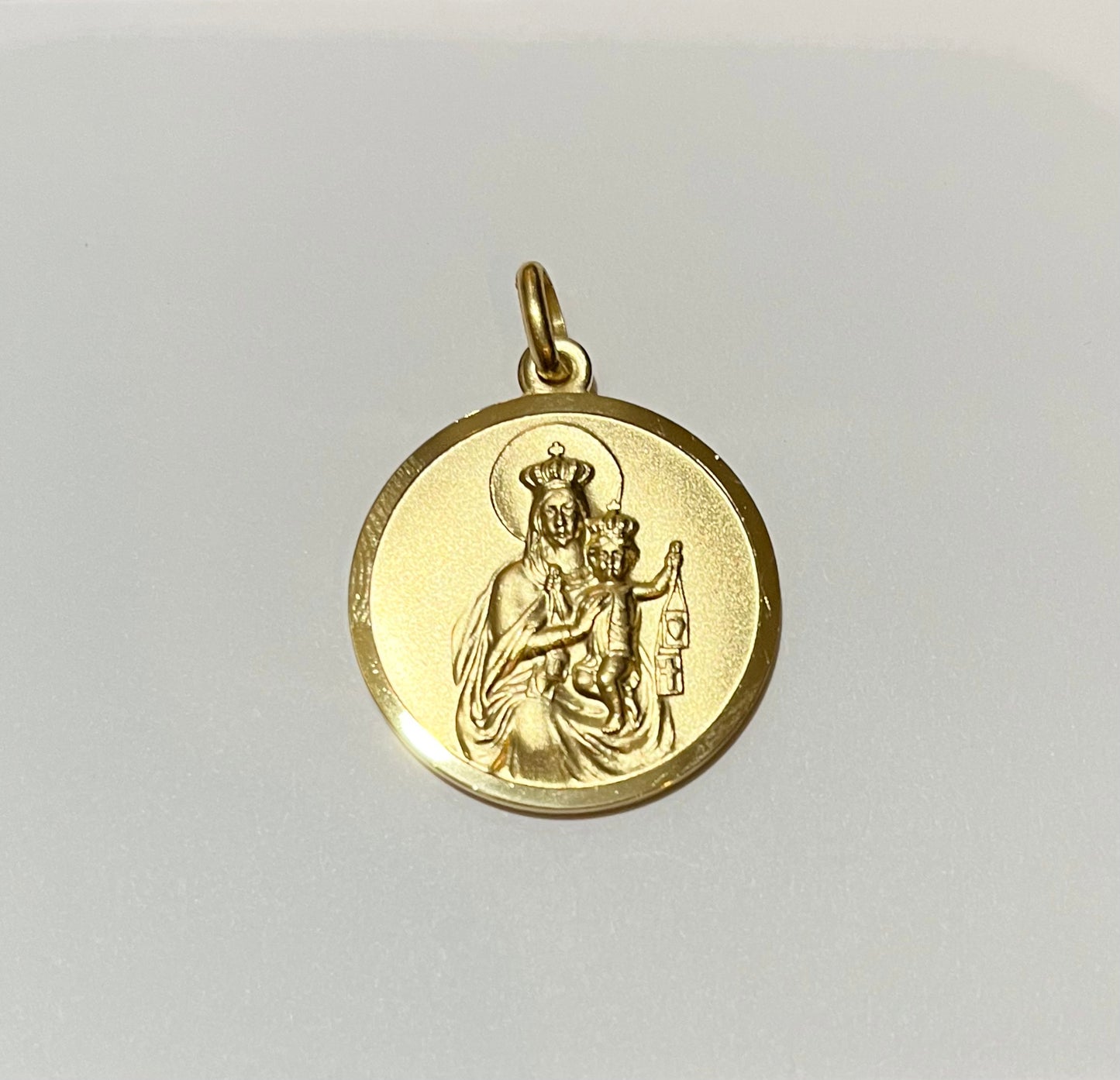 Gold Plated Scapular Medal