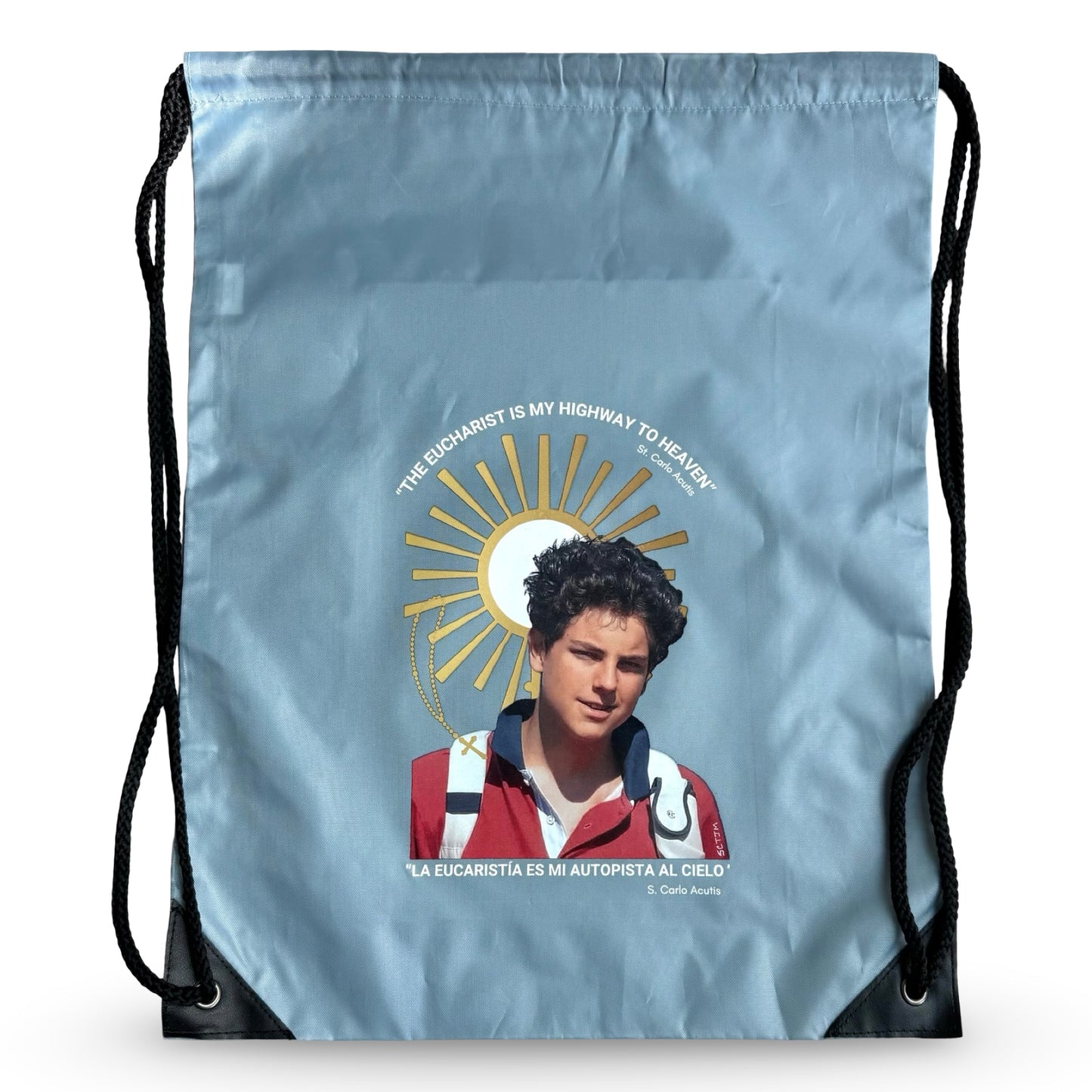 St. Carlo Acutis Drawstring Bag