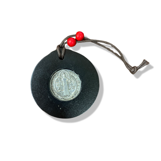 Hanging Silver St. Benedict Medal