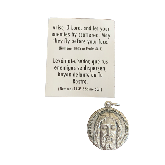 Holy Face of Jesus Medal with Small Holy Card