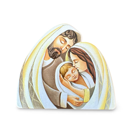 Holy Family Embrace Standing Image with Magnet