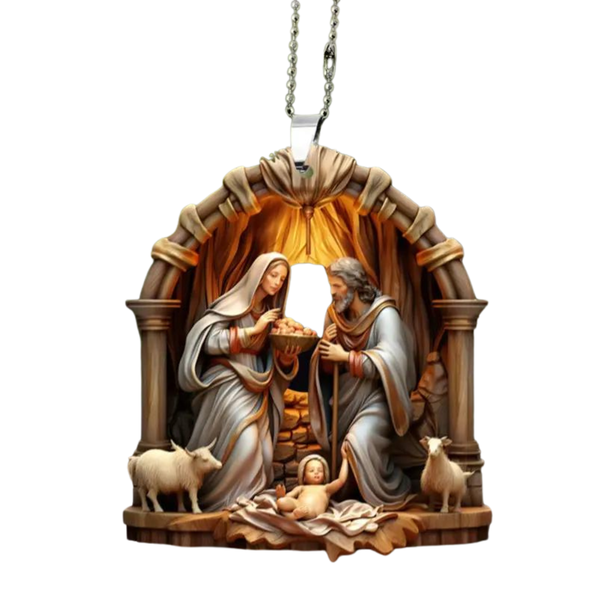 Nativity Acrylic Hanging Ornaments