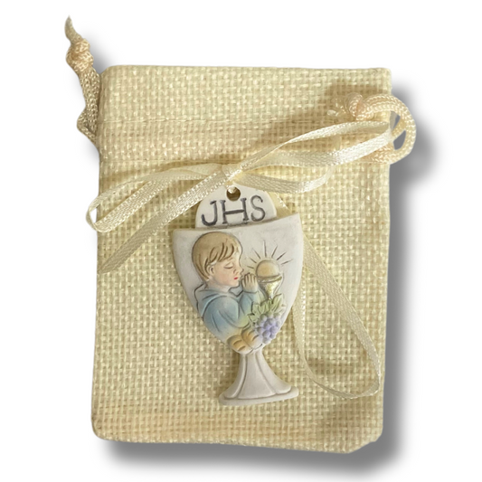 First Communion Ceramic Pendant