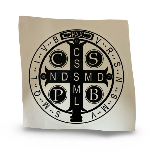 Large St. Benedict Car Decal