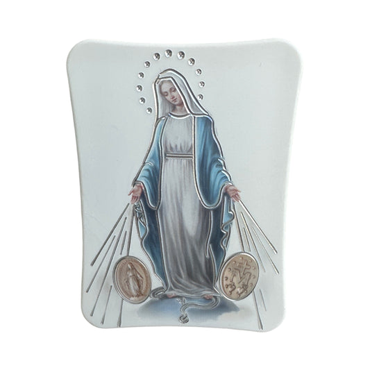 Miraculous Medal Colored Standing Image