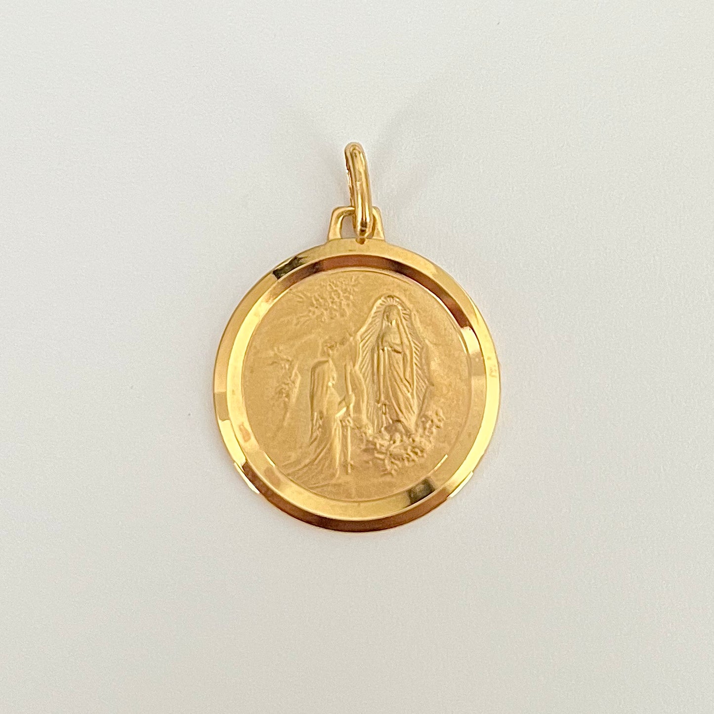 Gold Plated Lourdes Medal