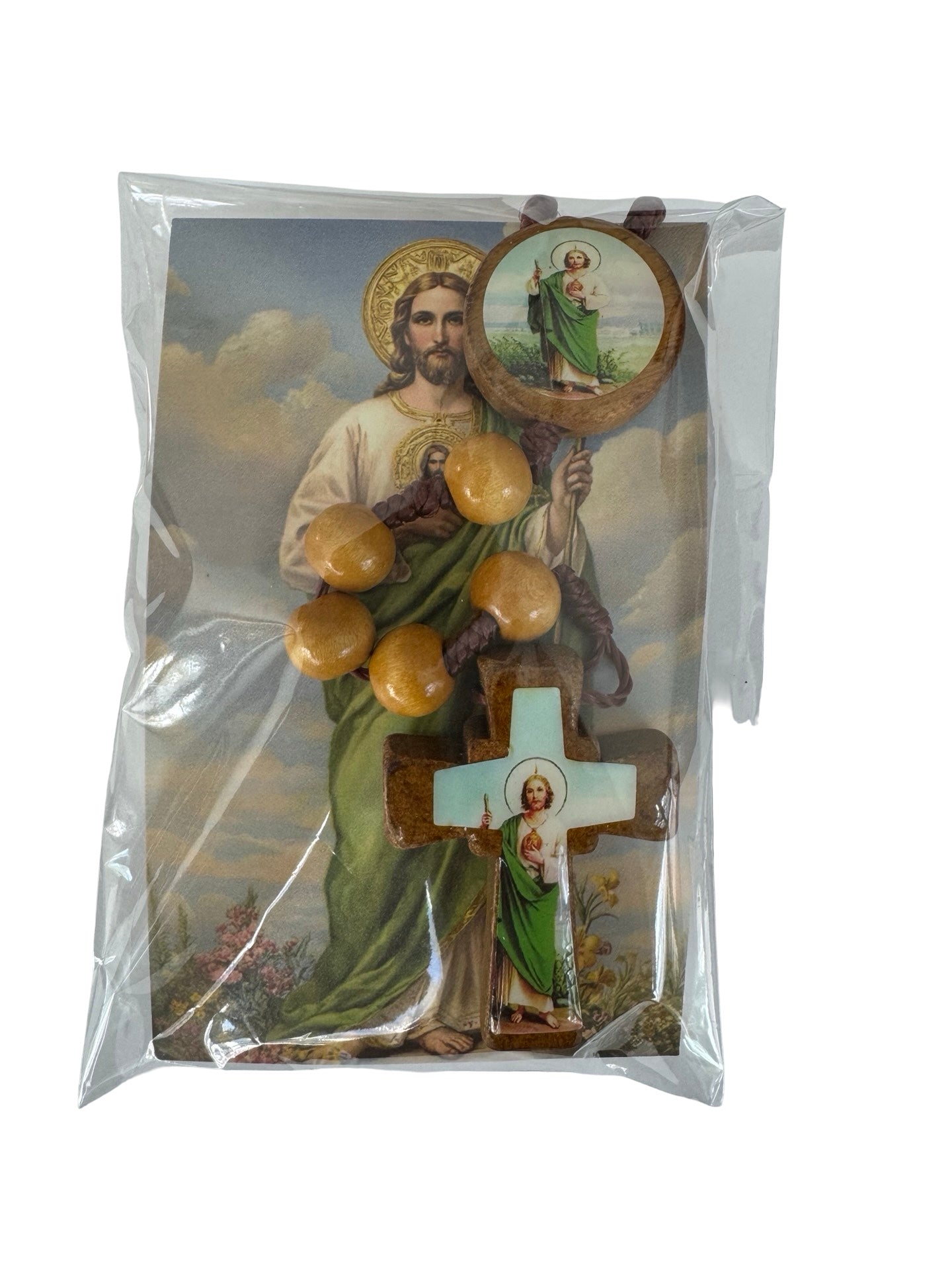 St. Jude Wooden Rosary