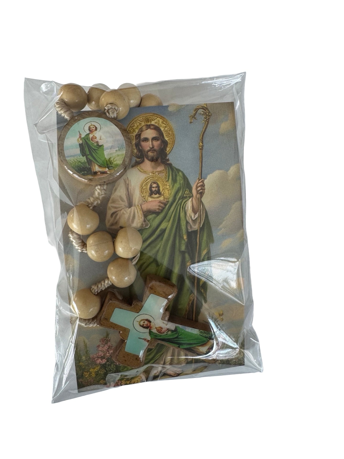 St. Jude Wooden Rosary