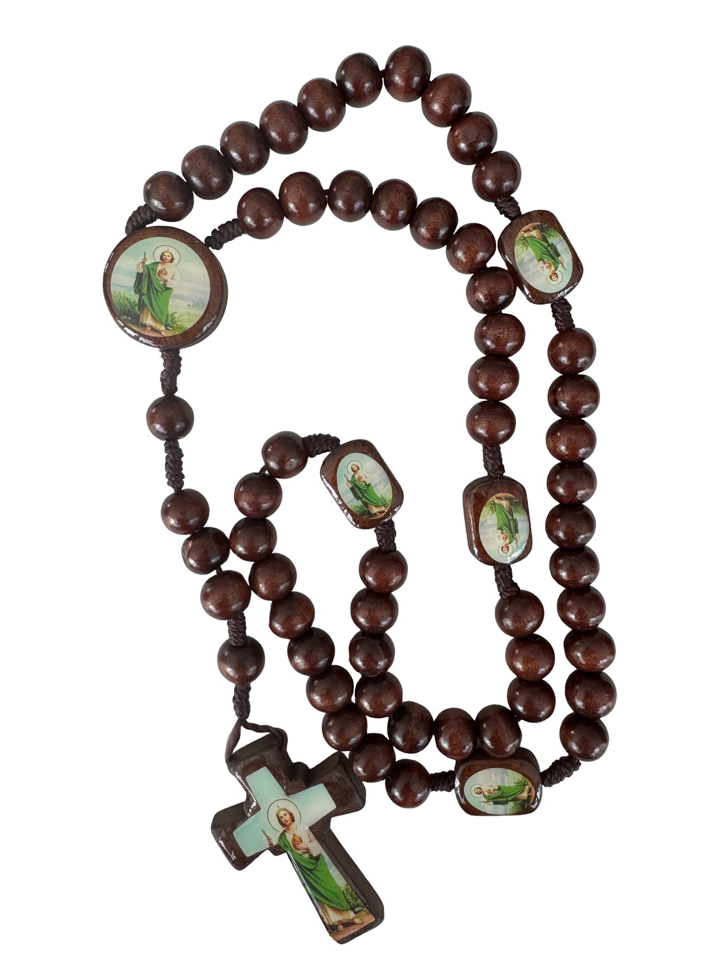 St. Jude Wooden Rosary