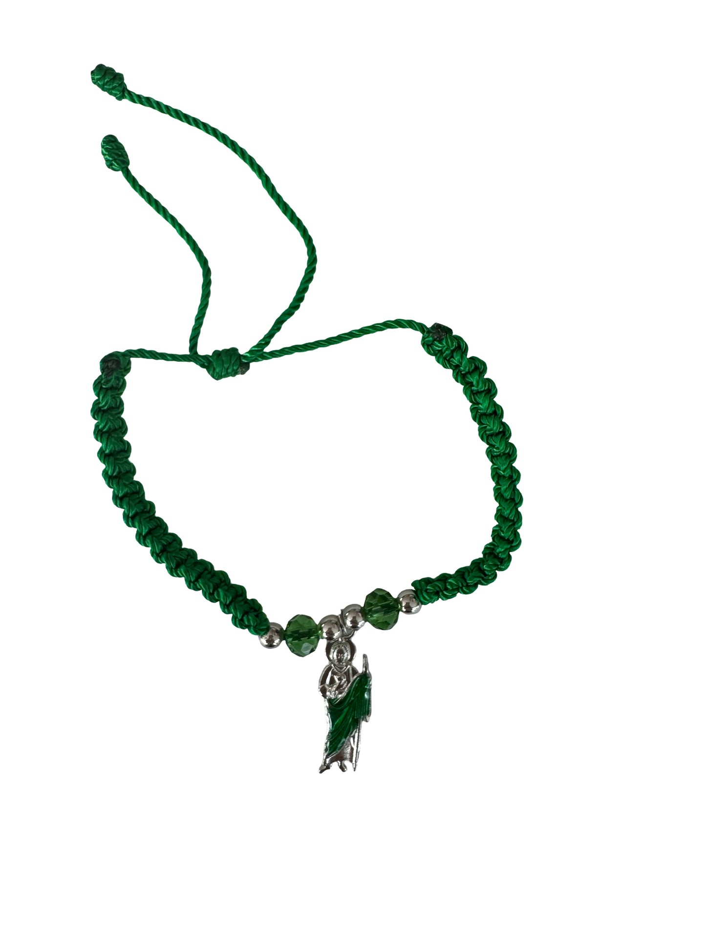 St. Jude Cord Bracelet With Hanging Medal