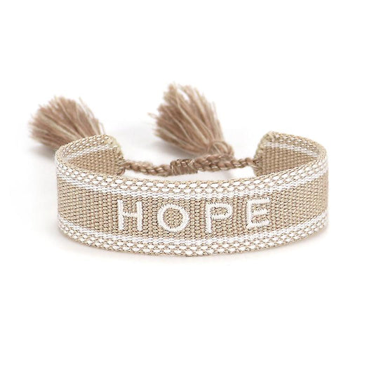 "Hope" Woven Adjustable Bracelet