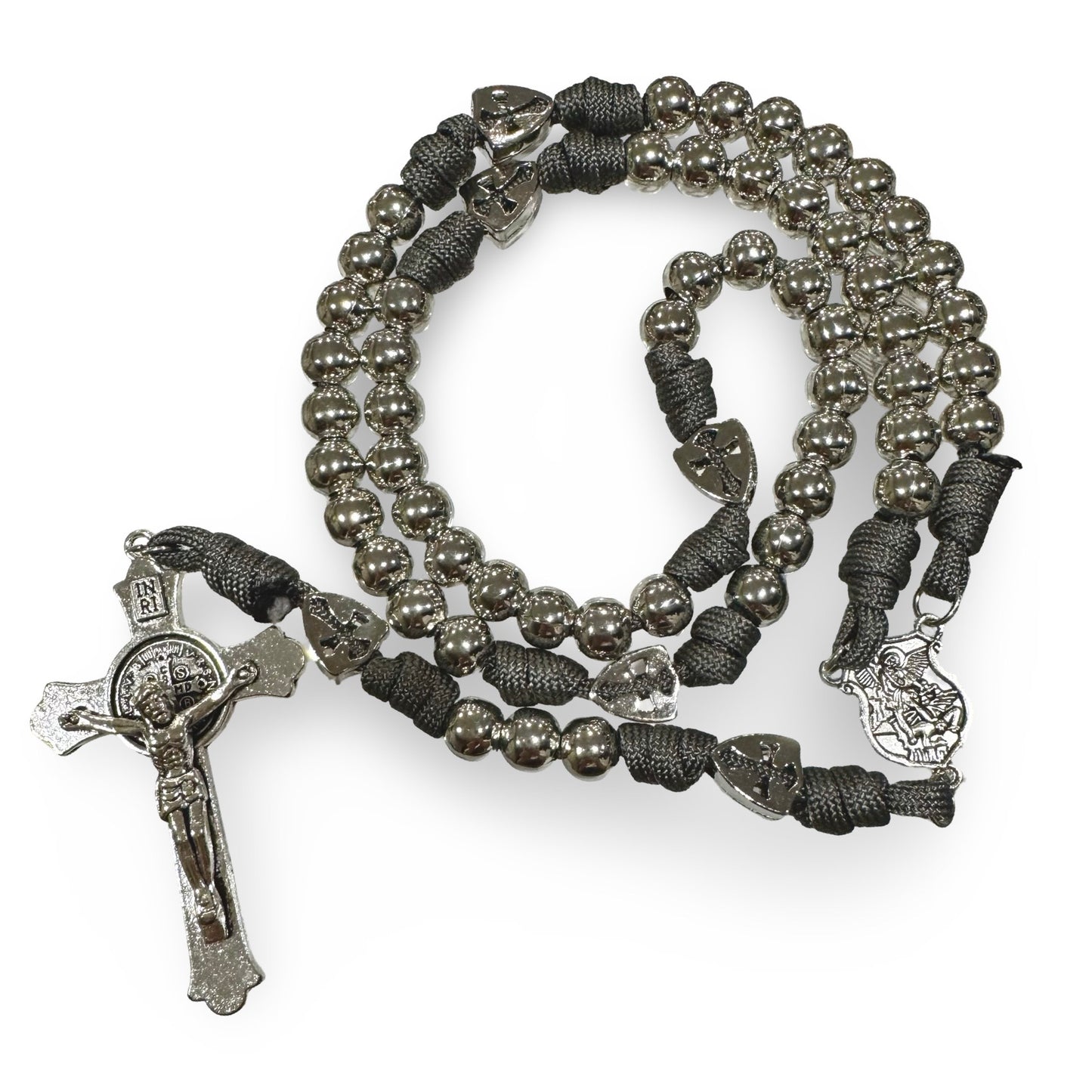 Large St. Michael Metallic Rosary