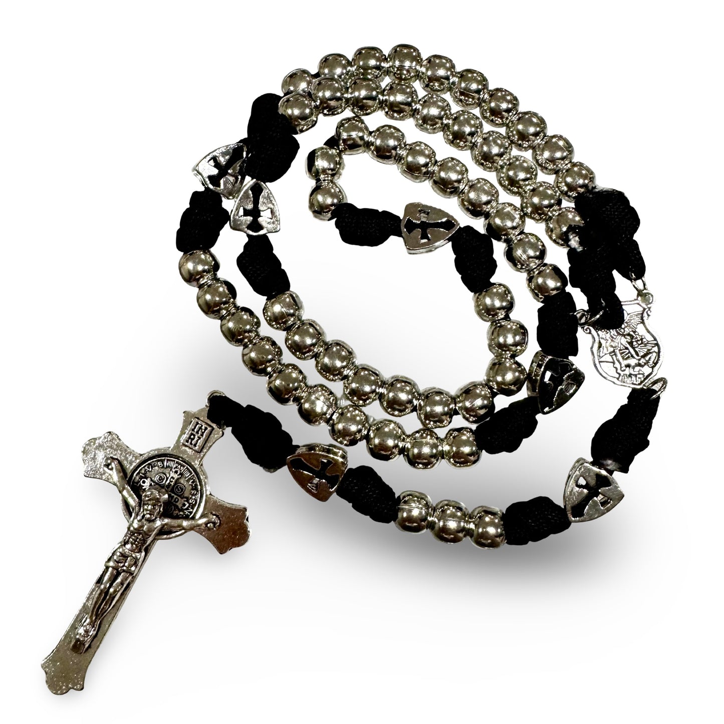Large St. Michael Metallic Rosary