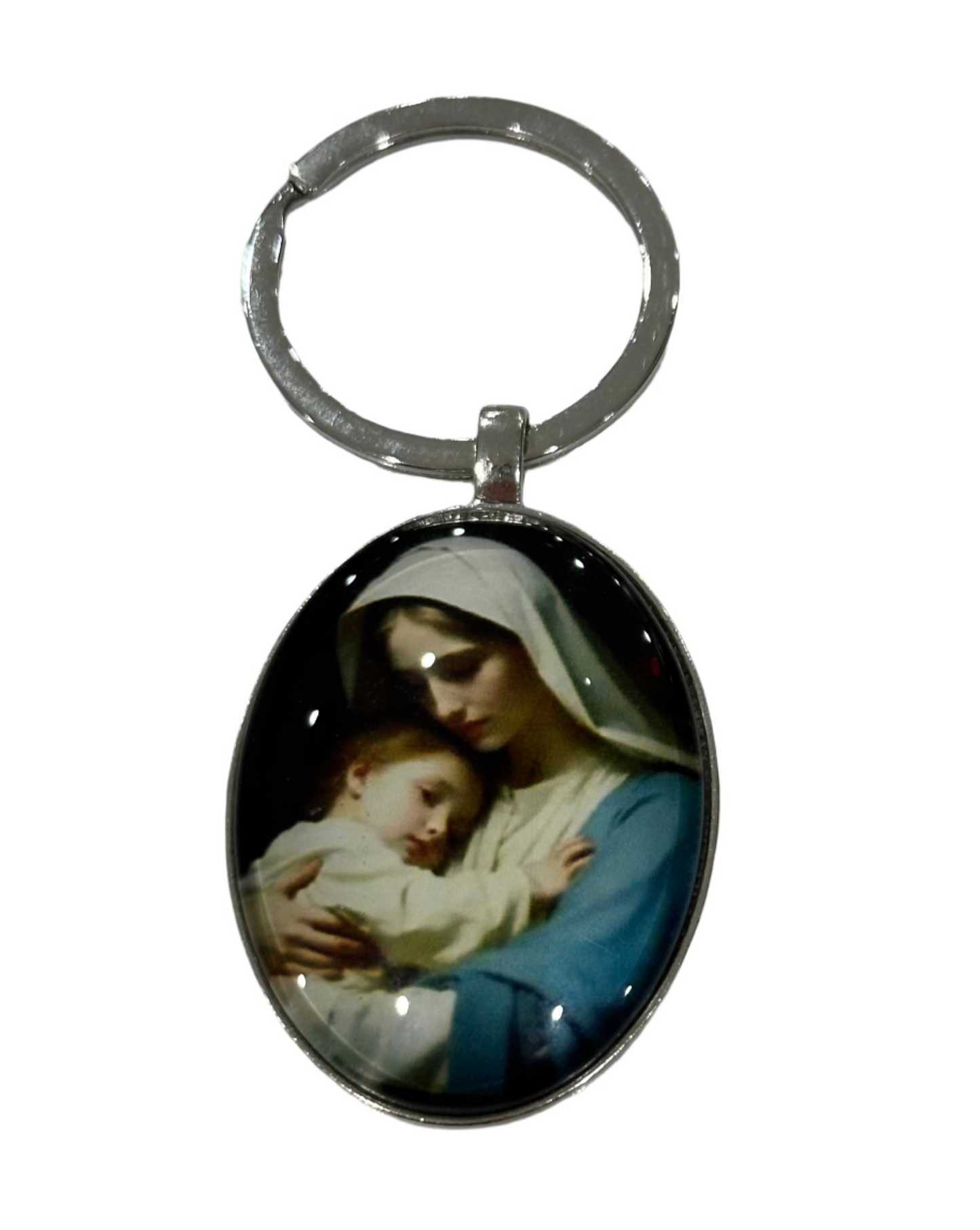 Our Lady with the Infant Jesus Keychain