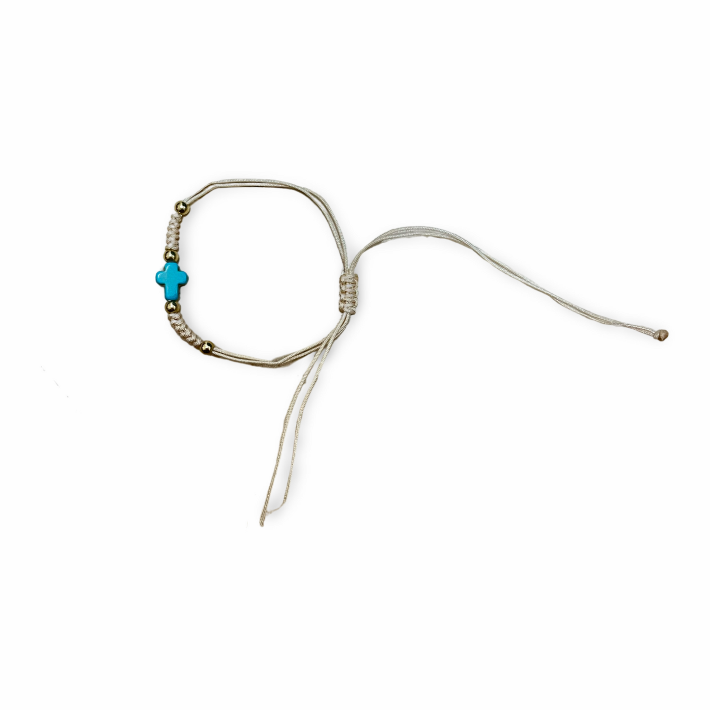 Turquoise Cross Braided Bracelet