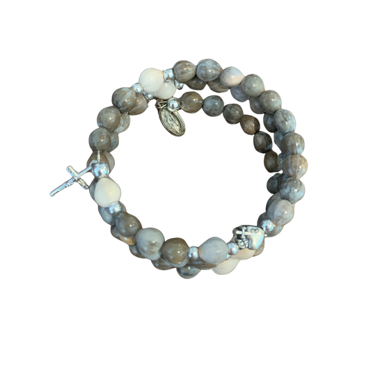 Job's Tears Rosary Wrap Bracelet