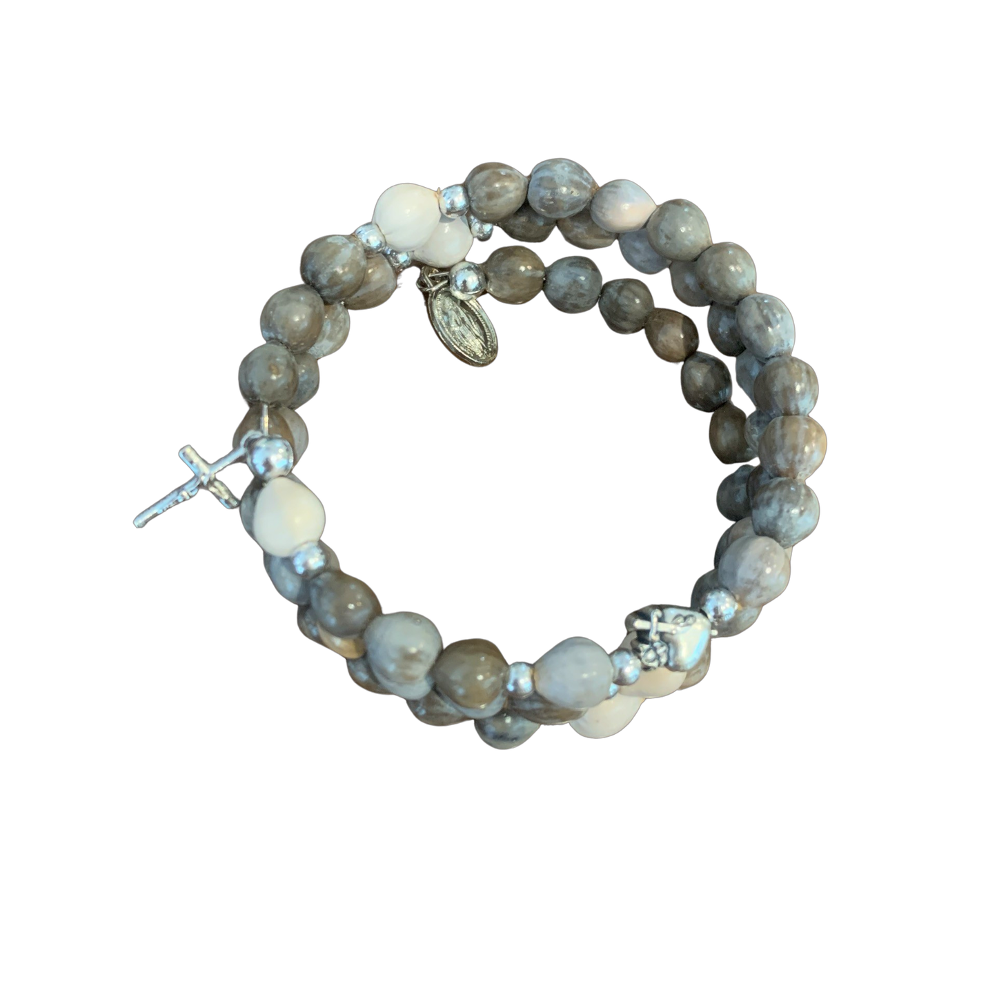 Job's Tears Rosary Wrap Bracelet