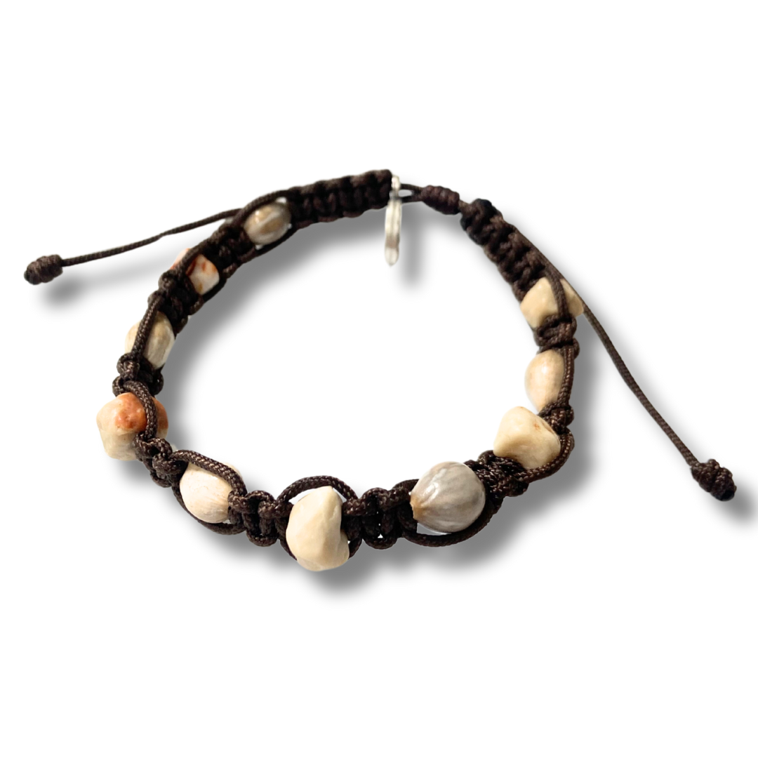 Job's Tears and Stone Decade Rosary Bracelet